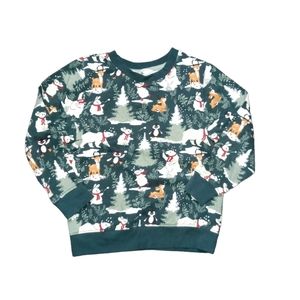 H&M  sweatshirt in cotton-blend fabric with a printed design. Ribbing